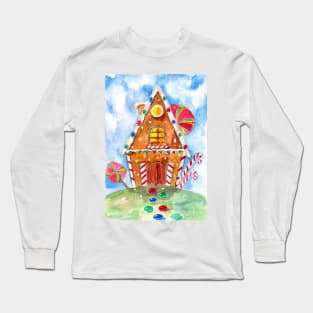 Gingerbread House and Lollipops Long Sleeve T-Shirt